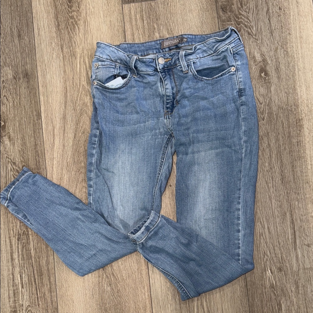 Just USA Women's Light Blue Skinny Jeans